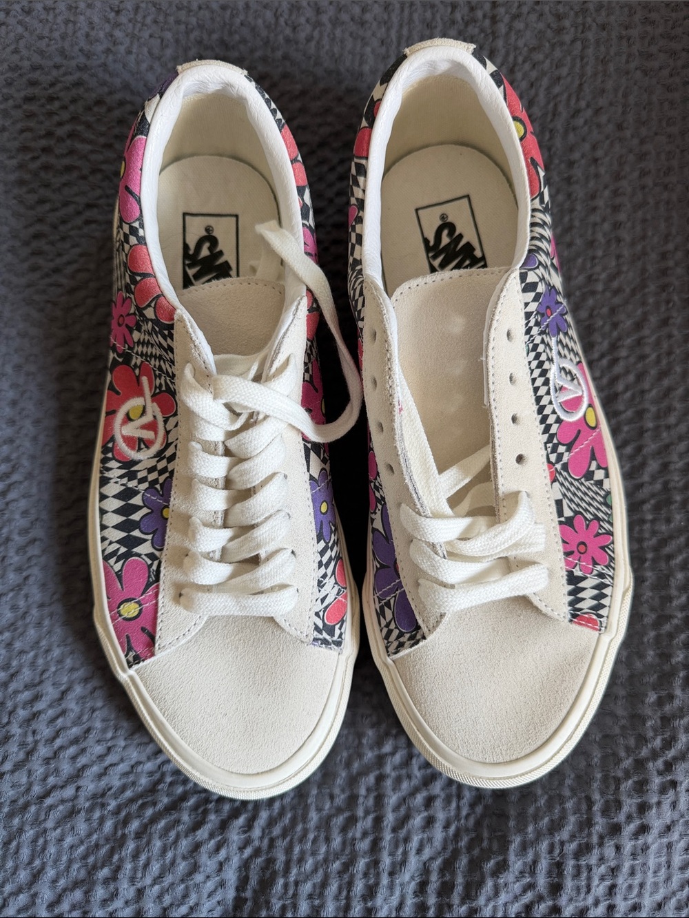 Vans Sid DX Checkerboard Floral Low-Top Sneakers